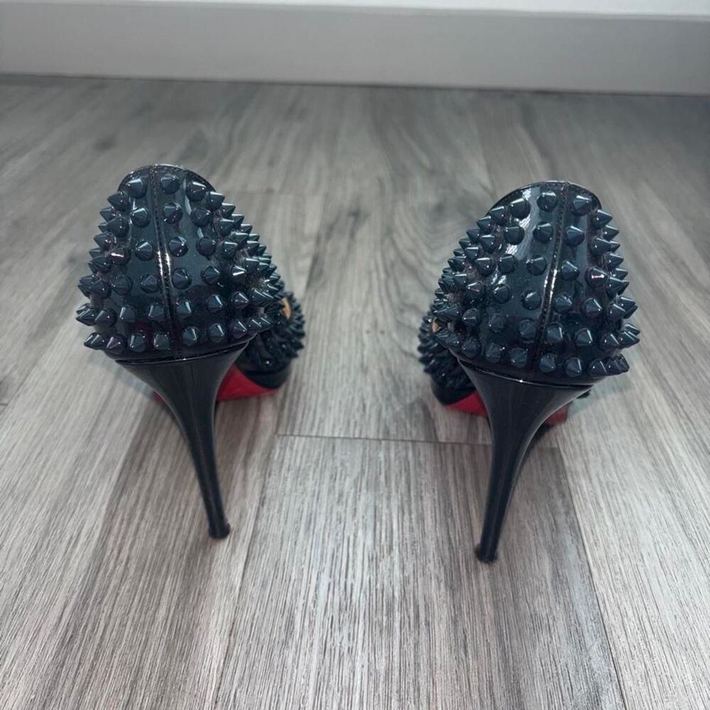 Christian Louboutin Spiked Patent Leather Heels Size 9 - Picture 6 of 8